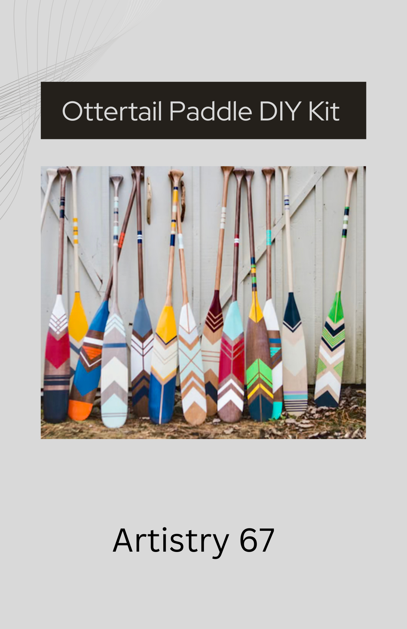 Beavertail Decorative Paddle DIY