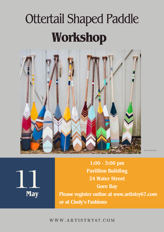 Ottertail Decorative Paddle Workshop - May 11 - Gore Bay