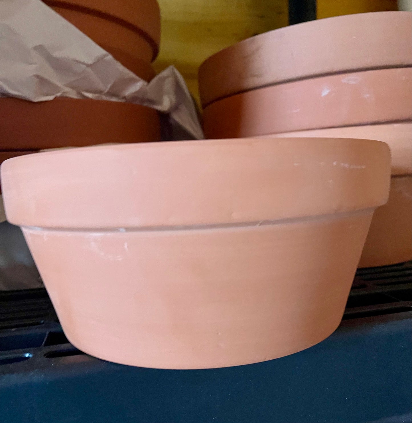 8 1/2 x 3 1/2 inch terra cotta pot