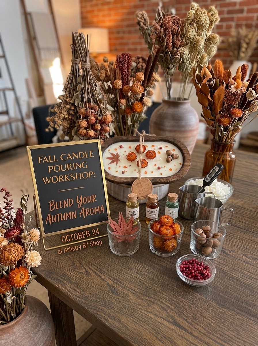 Fall Candle Pouring Workshop - October 24
