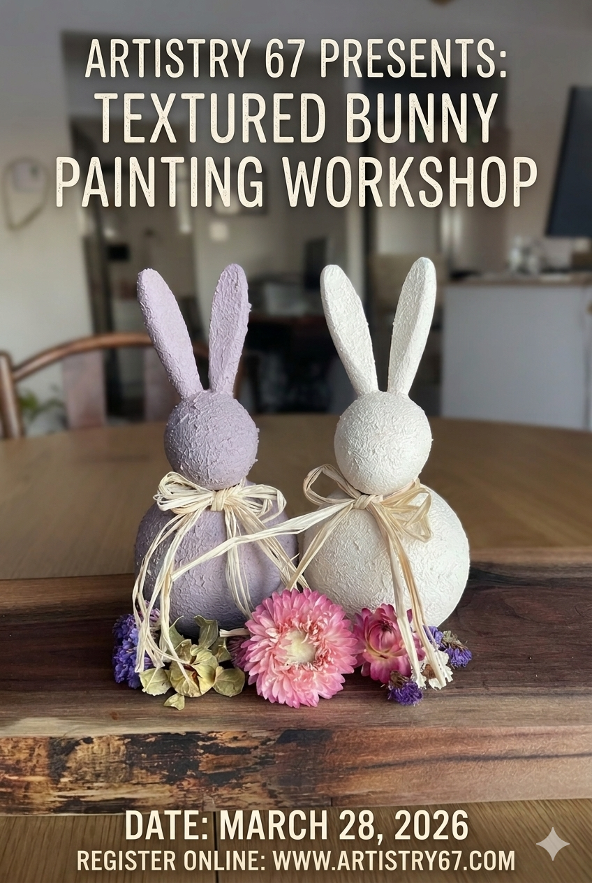 Textured Painting Bunny Workshop - March 28