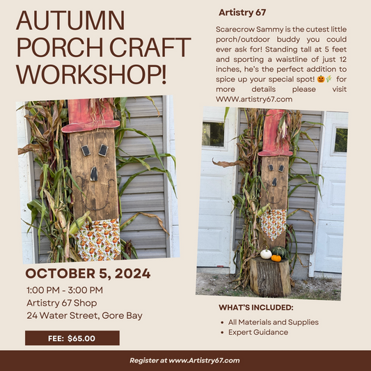 Autumn Porch/Outdoor Craft Workshop - October 5, 2024