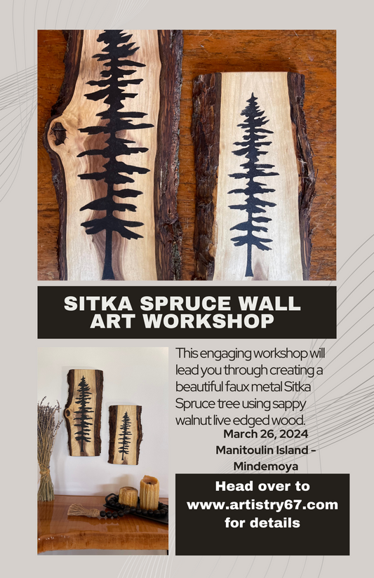 Sitka Spruce Wall Art - Mindemoya - Cindy's Fashions