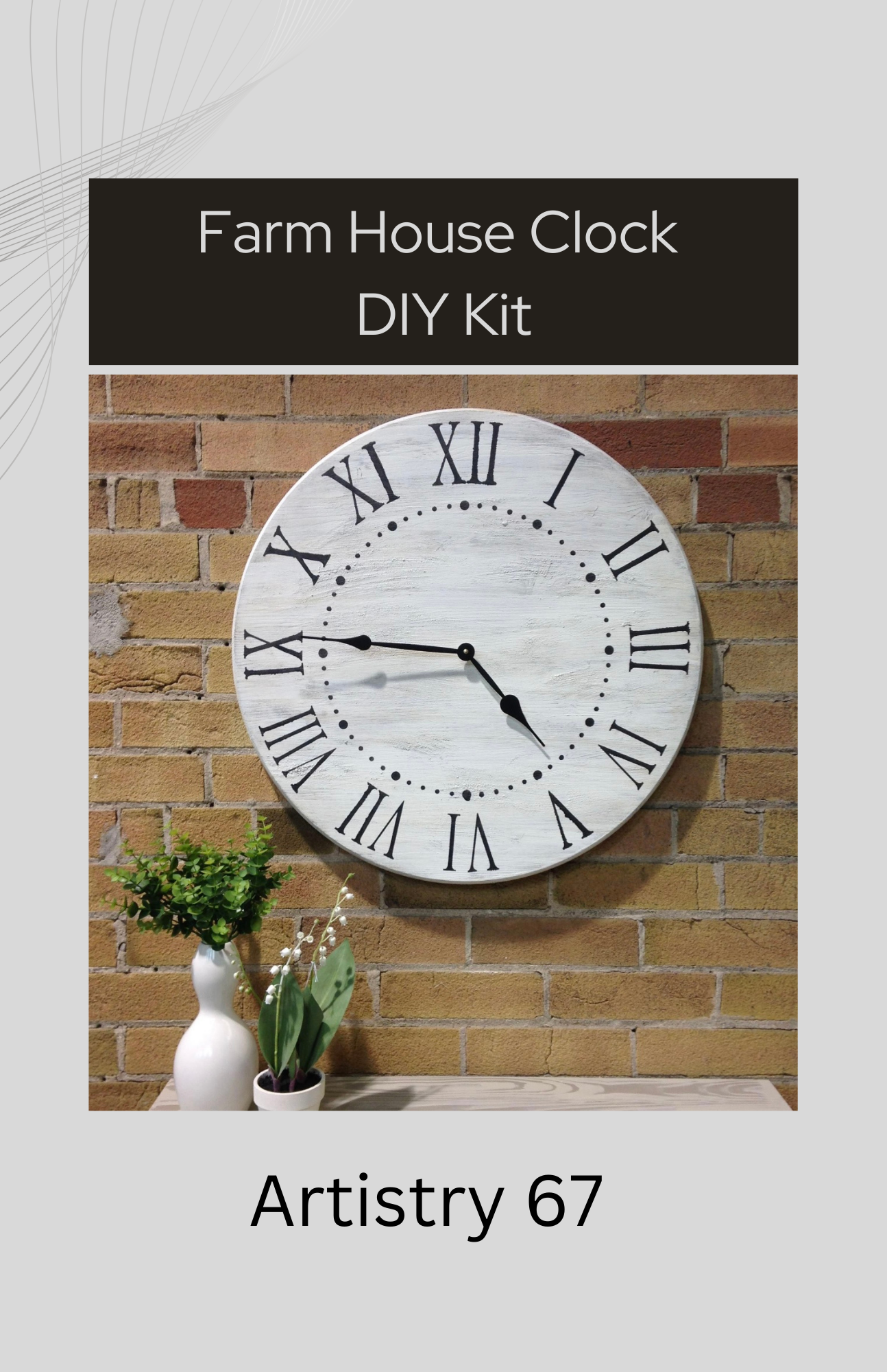 Farmhouse Clock DIY Kit