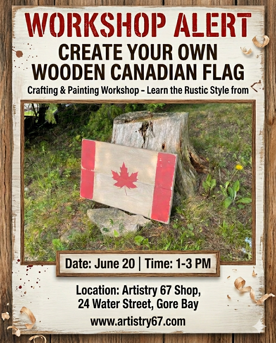 Patriotic Rustic Wood Sign Workshop - June 20, 2026