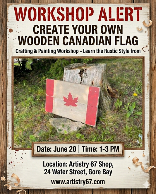 Patriotic Rustic Wood Sign Workshop - June 20, 2026