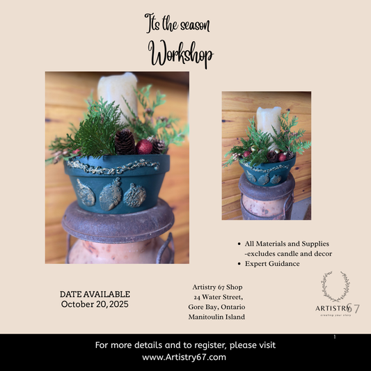 Its the season workshop - October 20, 2025 - 6:30-8:30 pm